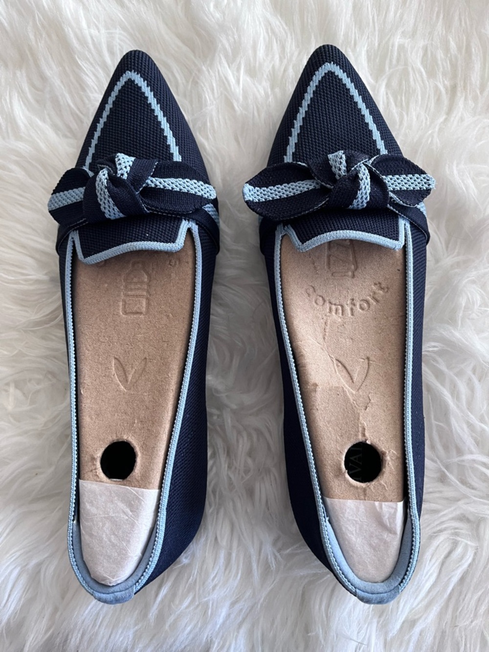 VIVAIA Michelle 2.0 Pointed-Toe Bow Slip on Loafers size 40 - Picture 2 of 12